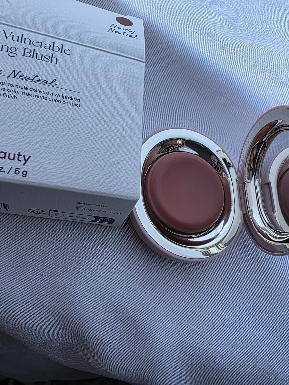 Rare Beauty Nearly Neutral Cream Blush - Soft Warm Nude